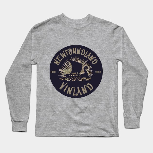 NEWFOUNDLAND T-Shirt VIKING VINLAND HOLIDAY T-SHIRT 1000 2023 Long Sleeve T-Shirt by SailorsDelight